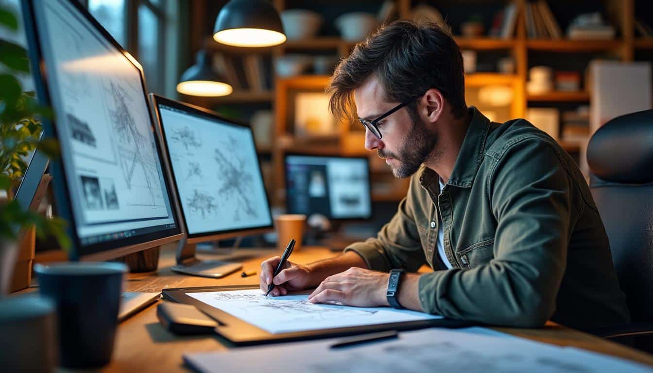 Illustration: Découvrir le métier de dessinateur dans le secteur du BTP