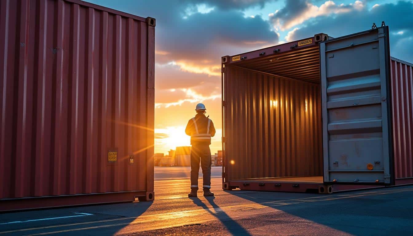 Illustration: Découvrir les dimensions et caractéristiques d’un container de 40 pieds