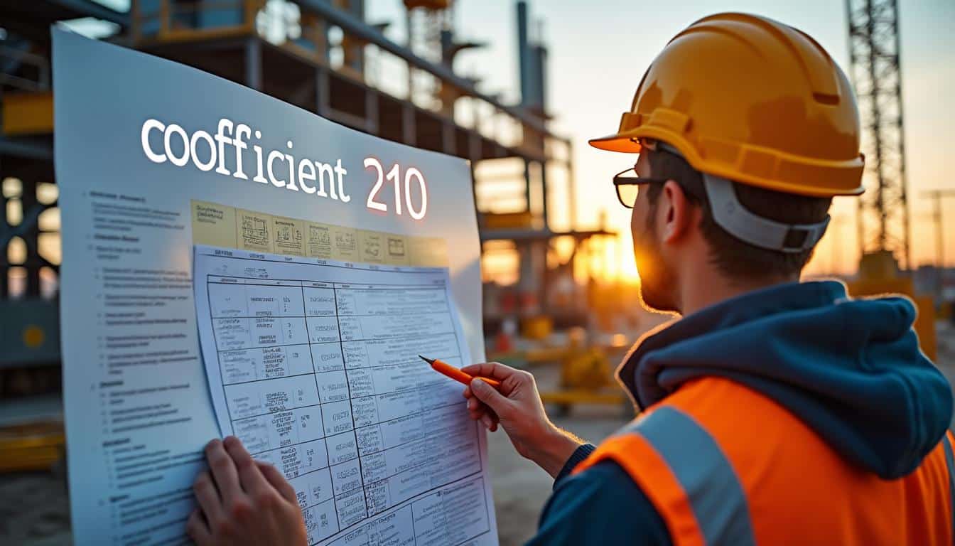 Illustration: Comprendre le rôle clé du coefficient 210 dans la hiérarchie du BTP