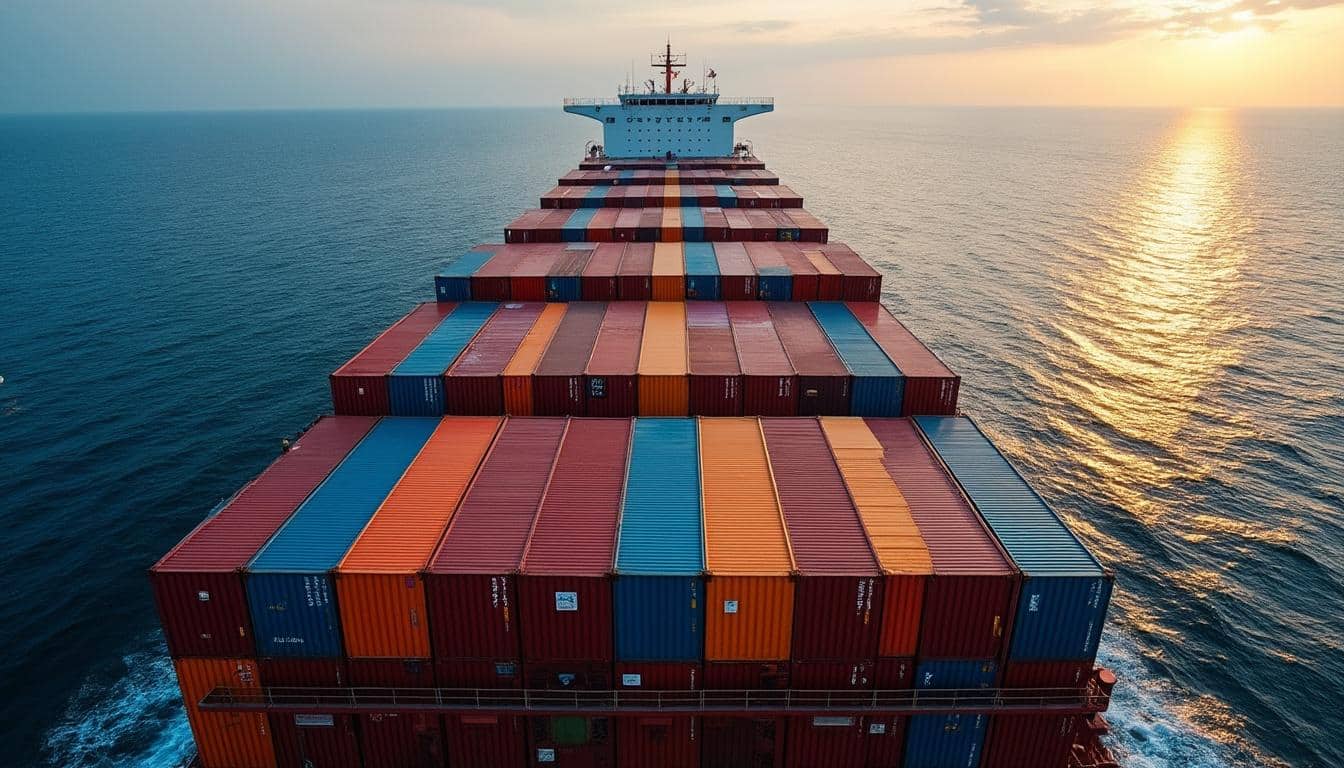 Illustration: Comment fonctionne un navire porte-conteneurs et pourquoi est-il crucial au commerce mondial ?