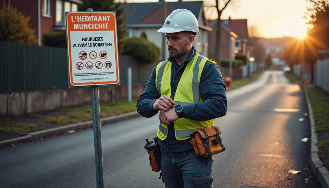 Illustration: Comprendre le cadre légal des horaires autorisés pour entreprendre des travaux