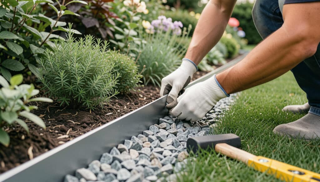 Bordure de jardin en acier : bien choisir et poser